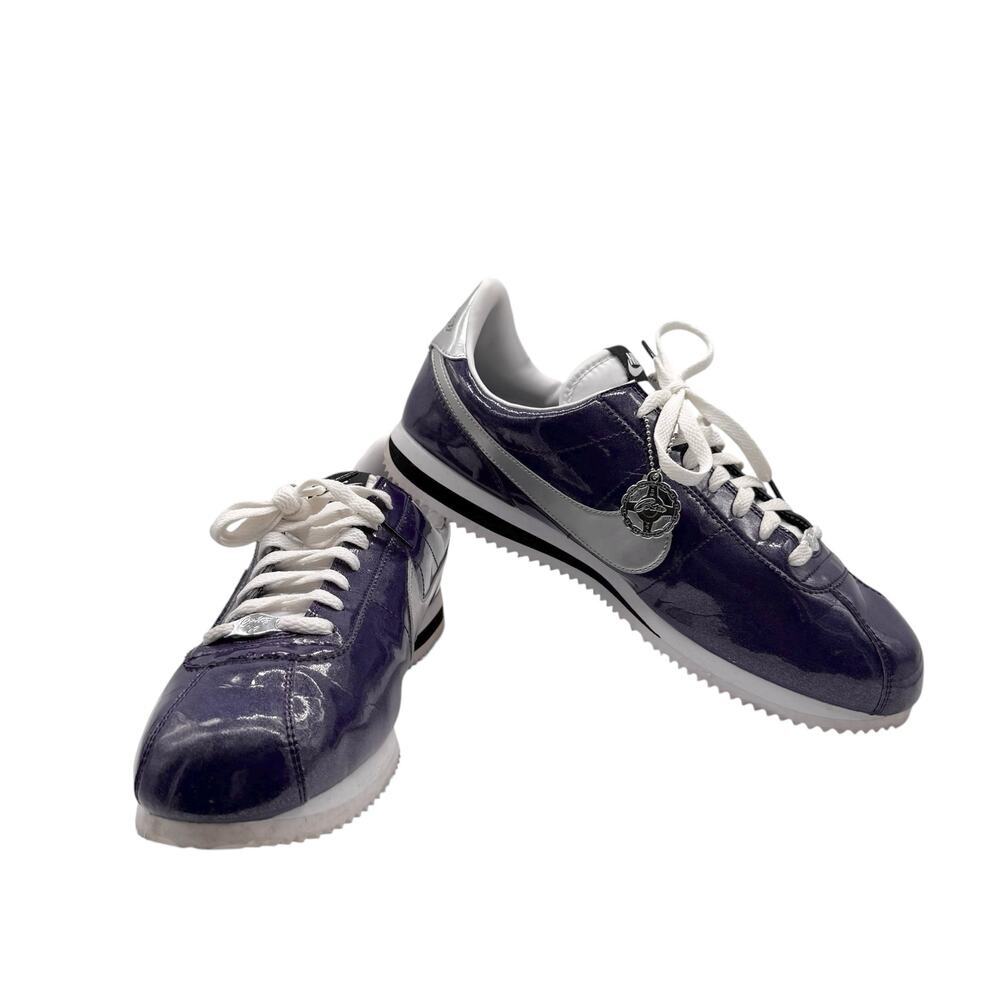 Nike Cortez 72 Basic‎ Premium QS Purple White Silver Mens Size 12.5